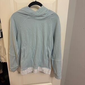 Lululemon Size 6 Light Blue Hoodie Sweatshirt